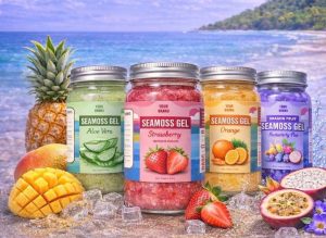 Sea Moss Gel Flavors with natural fruit- seamossvietnam.com