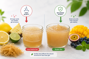 sea moss gel - Natural Acids can influence Gel stability