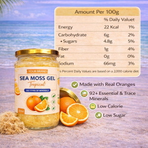 Alternative view of Seamoss Gel Beauty – Orange Flavor